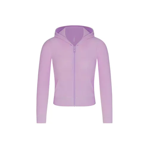 SKIMS Valentine's Day Collection Мягкий Lounge ZIP UP Толстовка Свитшот Женские Sugar Сливовый Sugar Сливовый