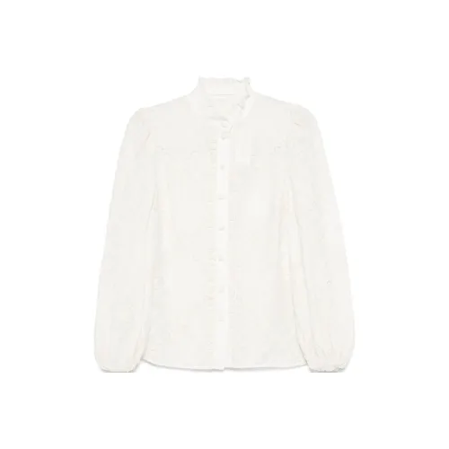 Zimmermann FW24 Рубашка Женская Светлый Бежевый