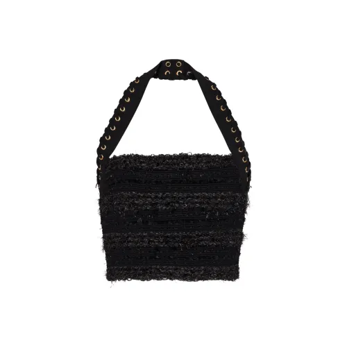 BALMAIN SS25 Топ на бретелях Женский Черный