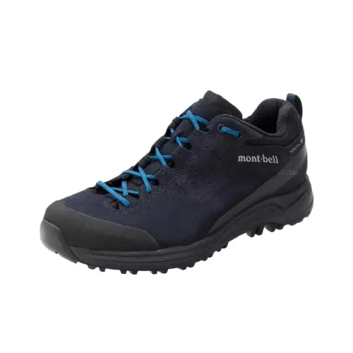 MONTBELL Trail Walker Альпинистские и туристические ботинки Низкий верх Черный Синий Мужской