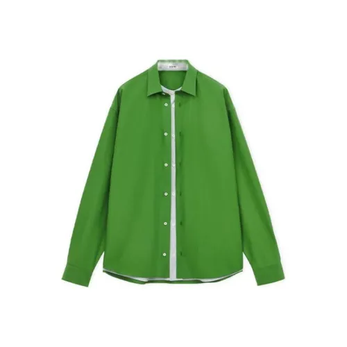 LOEWE SS24 Рубашка Женская Травяной Зеленый