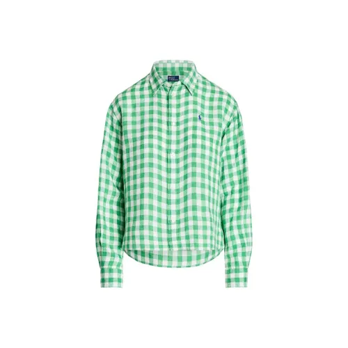 Polo Ralph Lauren SS24 Рубашка Женская Зеленая