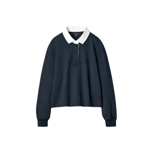 UNIQLO x JW Anderson SS25 Поло Женское Морской Синий