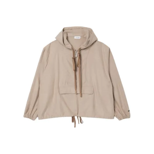 Куртки и пальто LACOSTE Collaboration женские бежевые