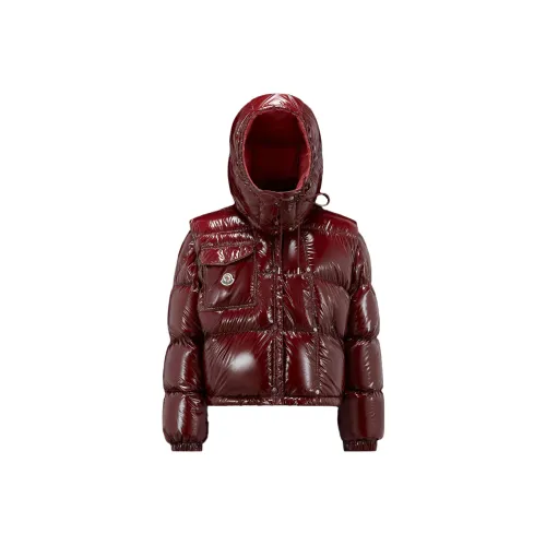 Moncler FW23 Karakorum Series Бордовый красный цвет Женские пуховики