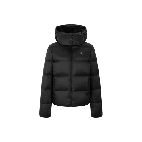 CALVIN KLEIN Пуховик Женские Космос Черный