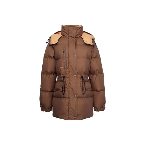 LINCchic FW22 Однотонный С капюшоном Утолщенный Пуховик Женский