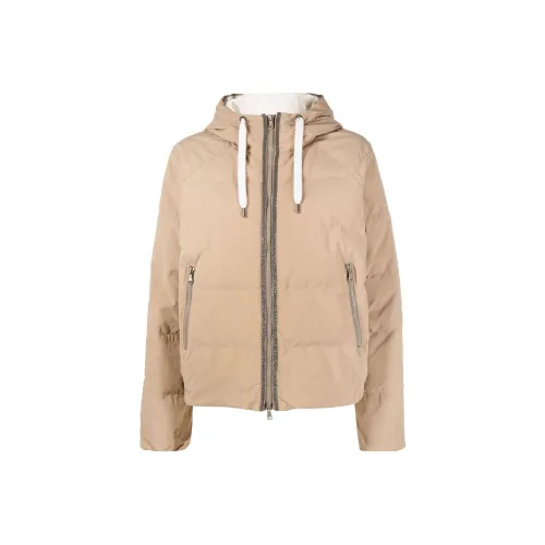 Brunello Cucinelli Хаки Женские Куртки