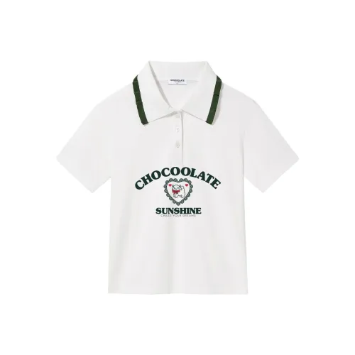 CHOCOOLATE Поло Женское Белое