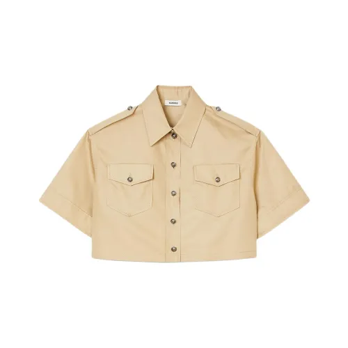 Sandro Куртки и Пальто Женские Светлый Умбра