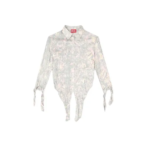 DIESEL Розовый/Серый Женские Рубашки