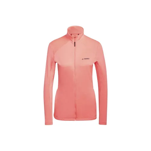 Adidas W MT Full Z FLE Толстовка Женская Оранжевая Красная