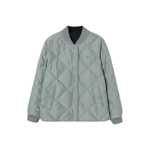 LACOSTE Пуховик Женский Серый Зеленый