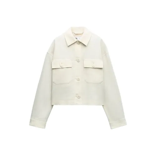 ZARA Белые Женские Куртки