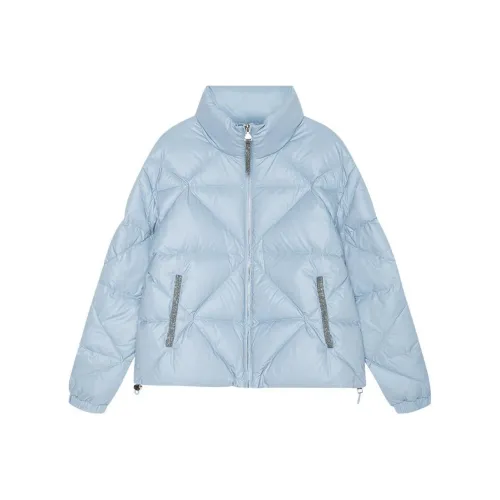 DKNY Пуховик Женский Серый Синий