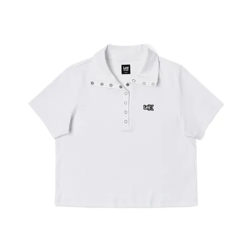 Ли совместный модель SS25 Поло Женское Белое