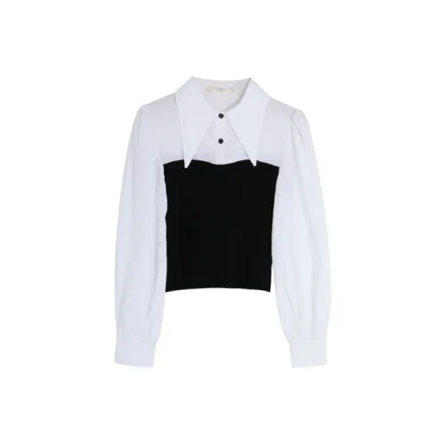 SETIROM Рубашка Женская Черный Белый