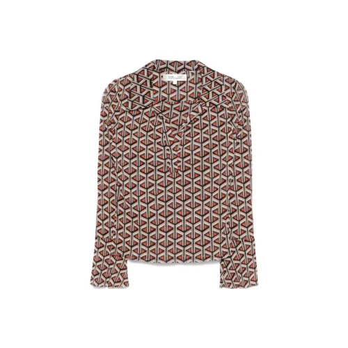 DVF Diane Von Furstenberg FW24 Поло Женское Красное