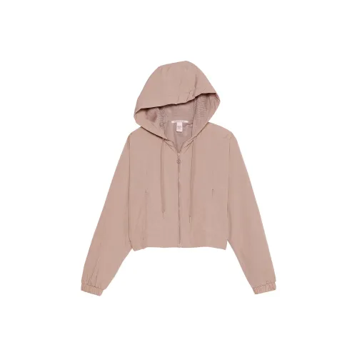 Victoria's Secret Парашют Укороченный Weekender Куртка Bare TC Куртки Пальто Женские Тауповый