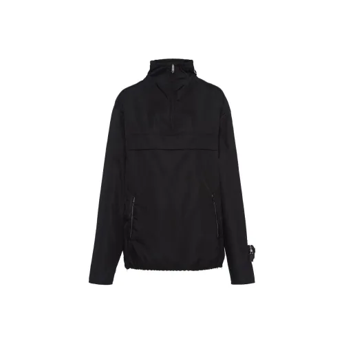 PRADA RE Нейлон Блоузон Куртка Куртки и Пальто Женские Черный