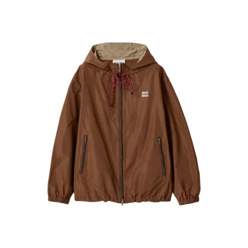 MIU MIU Куртки и Пальто Женские Коричневый