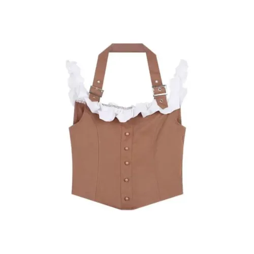 PLAY BUSH Топ на бретелях Женский Изображение Цвет