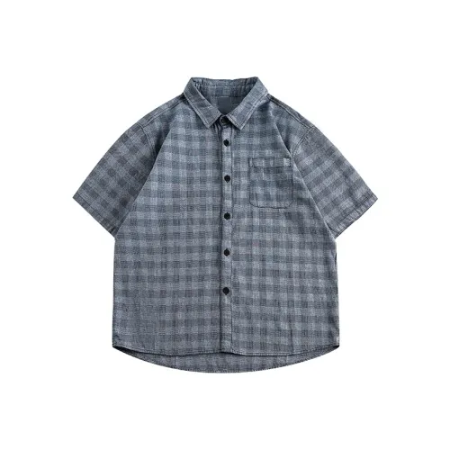 YPUT Синий Унисекс Рубашки