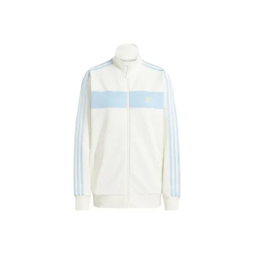 Adidas Originals Спортивный ретро стиль Воротник-стойка Куртки Женские Белые