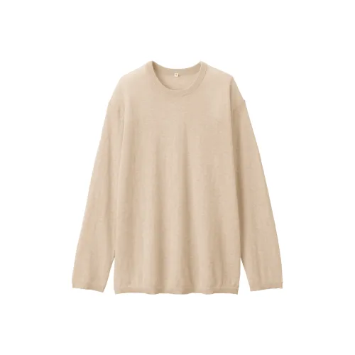 MUJI LABO Series Кашемировый свитер женский светлый умбра