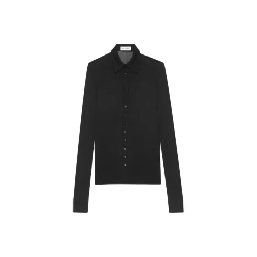 SAINT LAURENT Рубашка Женская Черная