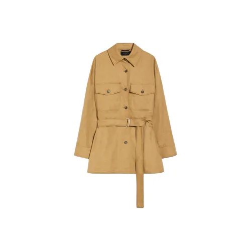 WEEKEND MaxMara Куртки и Пальто Женские Бежевые