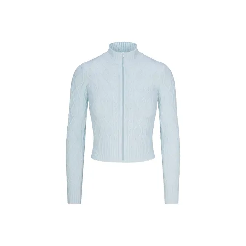 SKIMS Winter Heat Collection FW24 WINTER WARM Коллекция Свитер KNIT ZIP UP Трикотаж Женский CLOUD Облачно-синий