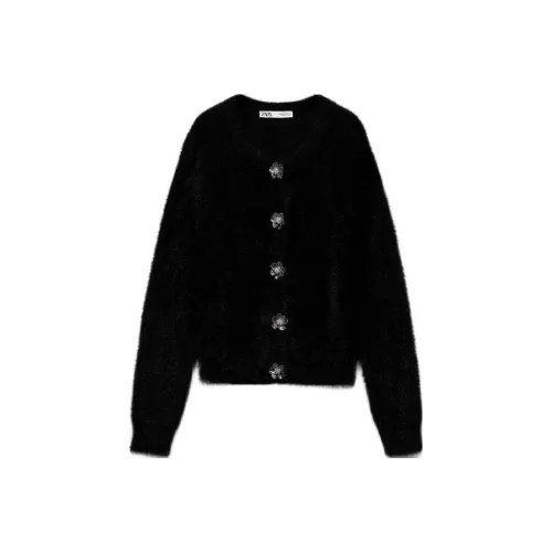 ZARA Черный Женский Трикотаж