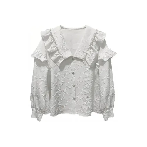 LCEVHZ'S Белые Женские Рубашки