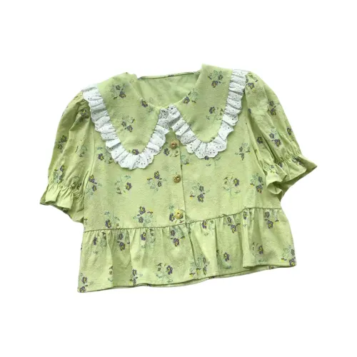 PLAY BUSH Зеленые Женские Рубашки