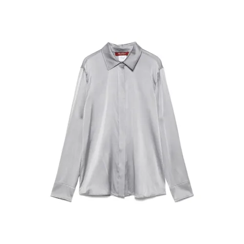 MaxMara Рубашка Женская Средняя Серая