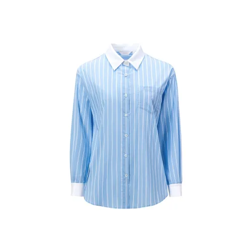 NAVIGARE Рубашка Женская Бонди-синий Белый