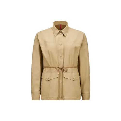 Moncler SS25 Saulon Куртки и Пальто Женские Светлый Умбра