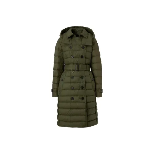 Burberry SS23 Пуховик Женский Оливково-зеленый
