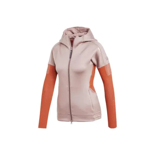 Adidas Куртки Пальто Женские Розовый Оранжевый
