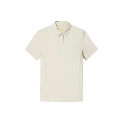 ANTA Variety Тренировки Коллекция Поло Женские Пшеница С рельефом Серый