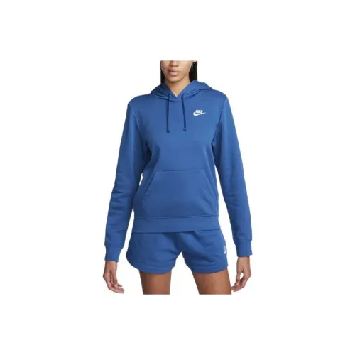 Nike Sportswear Club Флис Толстовка Женские Сад Синий