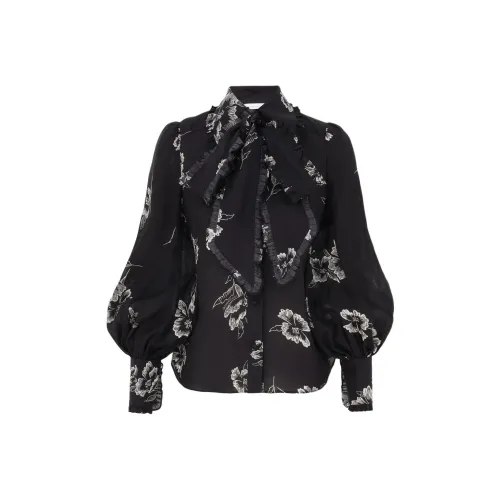Zimmermann SS25 Рубашка Женская Черная