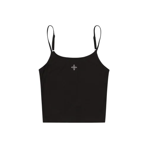 SMFK Топ на бретелях Женский Дикий Черный