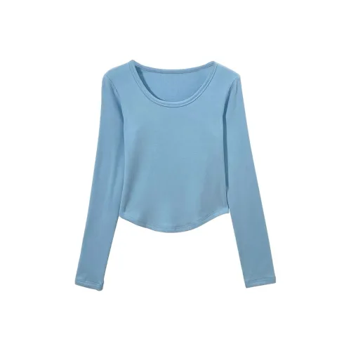 SUSANSAN Синие Женские Футболки