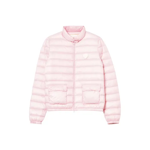 Ed Hardy FW22 Однотонный Воротник-стойка Пуховик Женский Вишневый цветок Розовый