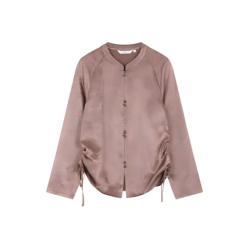 IHIMI Дымчато-розовый Женские Рубашки