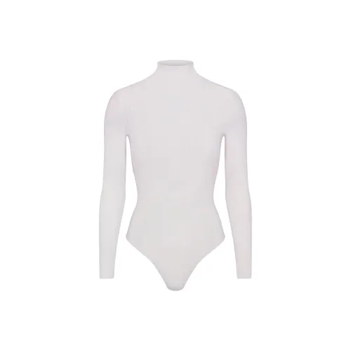 SKIMS FW24 Fake Day Collection Свитер POINTELLE Водолазка BODYSUIT Комбинезон Женские Мраморный Мраморный Цвет