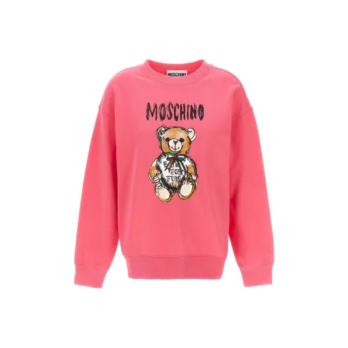 MOSCHINO Розовые Женские Свитшоты
