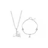 Лунный свет Рыбка Ласточкин хвост Ожерелье+Браслет